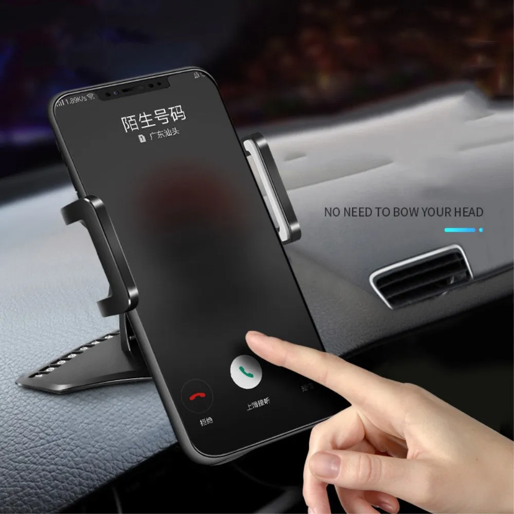 3 in 1 Car GPS Smartphone Holder: Dashboard / Visor Clamp   AC Grid Clip for Sagem Cosy Phone - Black