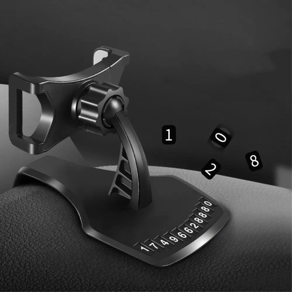 3 in 1 Car GPS Smartphone Holder: Dashboard / Visor Clamp   AC Grid Clip for Sagem Cosy Phone - Black