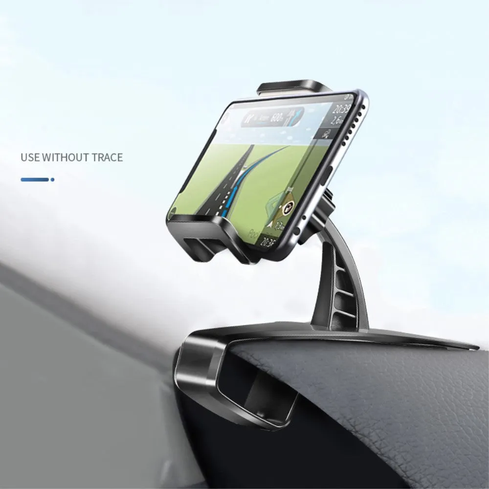 3 in 1 Car GPS Smartphone Holder: Dashboard / Visor Clamp   AC Grid Clip for Sagem Cosy Phone - Black