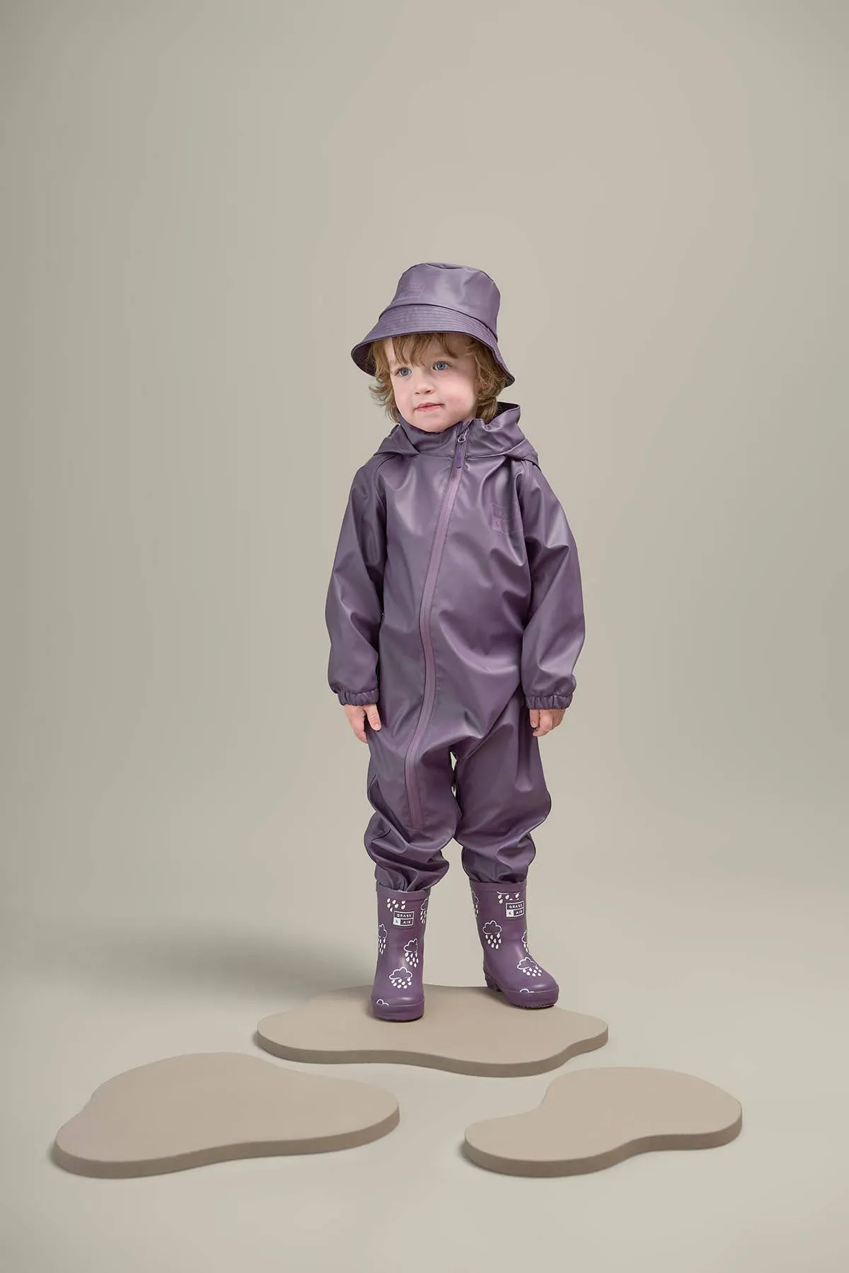 Amethyst Purple Colour-Changing Kids Wellies