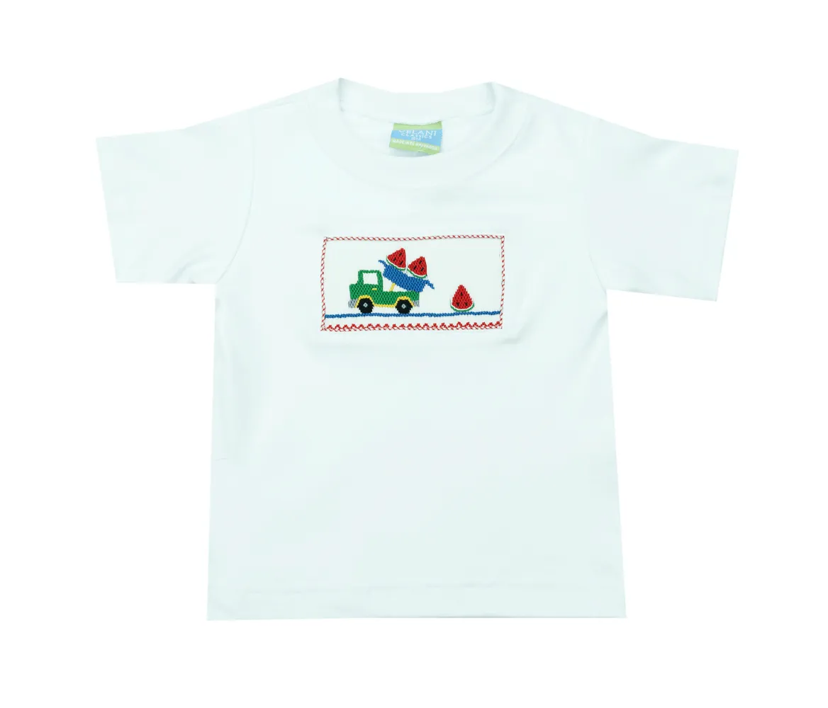 Anavini Smocked Watermelon Shortall