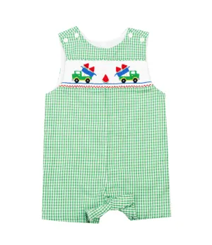 Anavini Smocked Watermelon Shortall