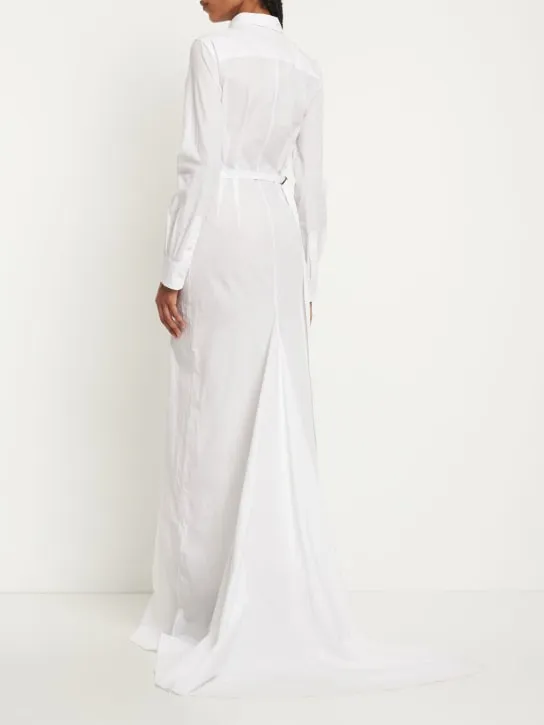 Ann Demeulemeester   Chenara cotton poplin long shirt dress 