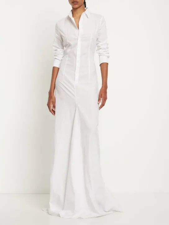 Ann Demeulemeester   Chenara cotton poplin long shirt dress 
