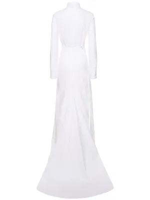 Ann Demeulemeester   Chenara cotton poplin long shirt dress 