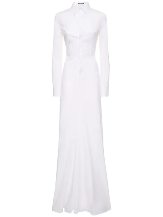 Ann Demeulemeester   Chenara cotton poplin long shirt dress 