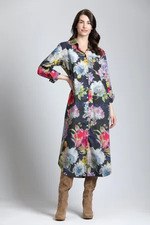 AP NY PRINTED SHIRT DRESS - MULTI - T38B672DCT