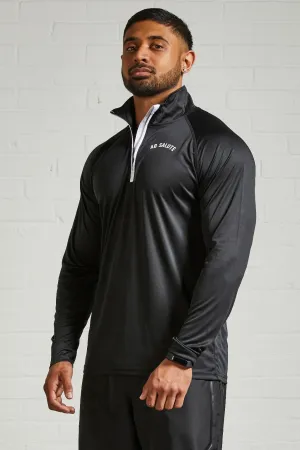 Apex Quarter Zip - Black/White