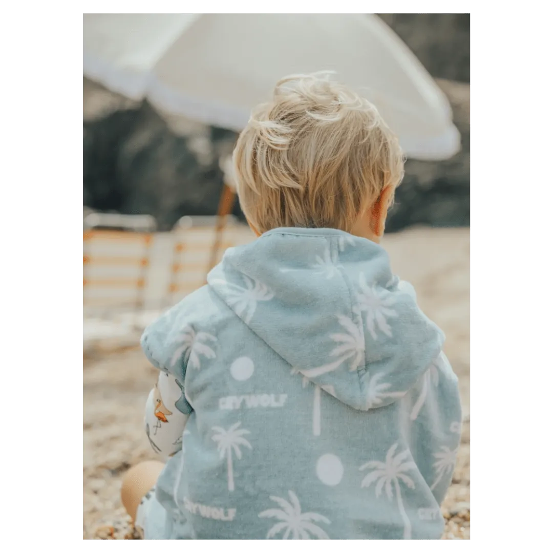 Baby Hooded Towel - Pacific Blue
