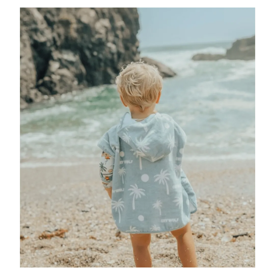 Baby Hooded Towel - Pacific Blue