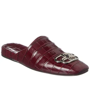 Balenciaga Cosy Bb Croc-Embossed Leather Mule
