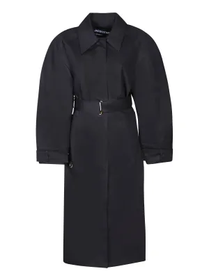Bari black trench coat