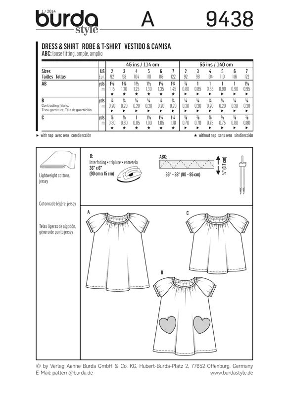 BD9438 Toddler Dress and Shirt pattern | Easy
