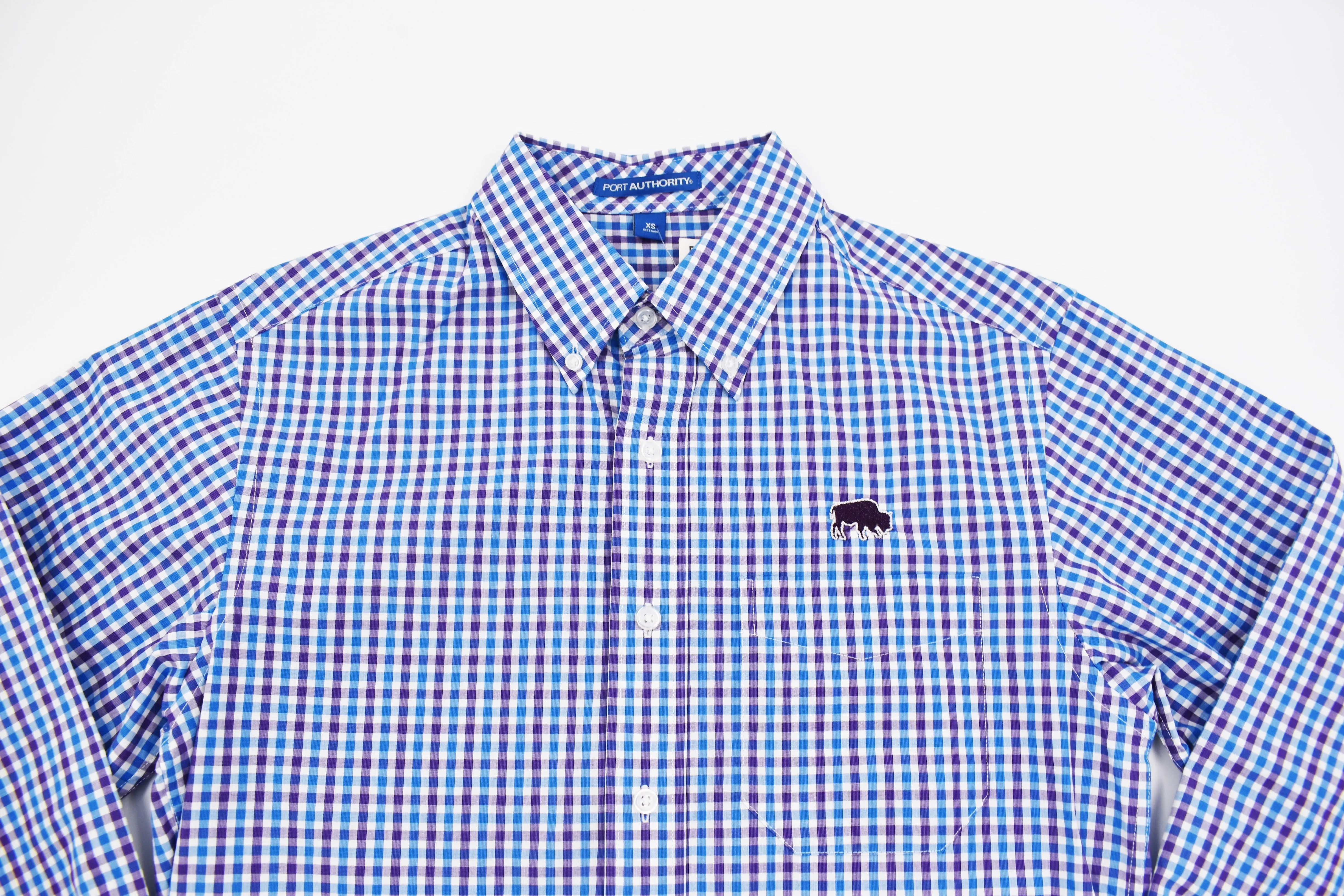 BFLO Blue and Purple Button Down Dress Shirt