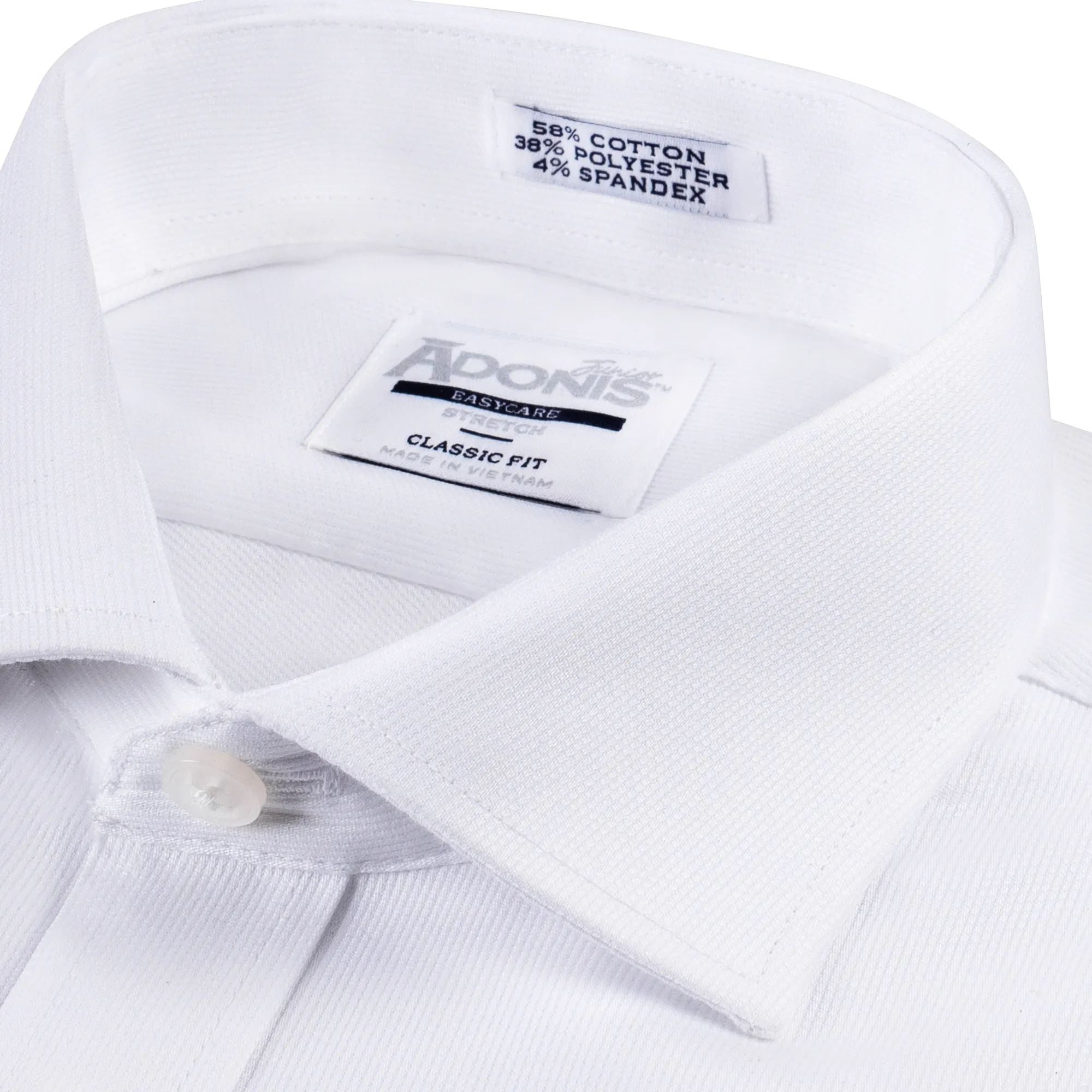 Boys Classic Fit Easy Care Fine Pique Stretch Dress Shirt