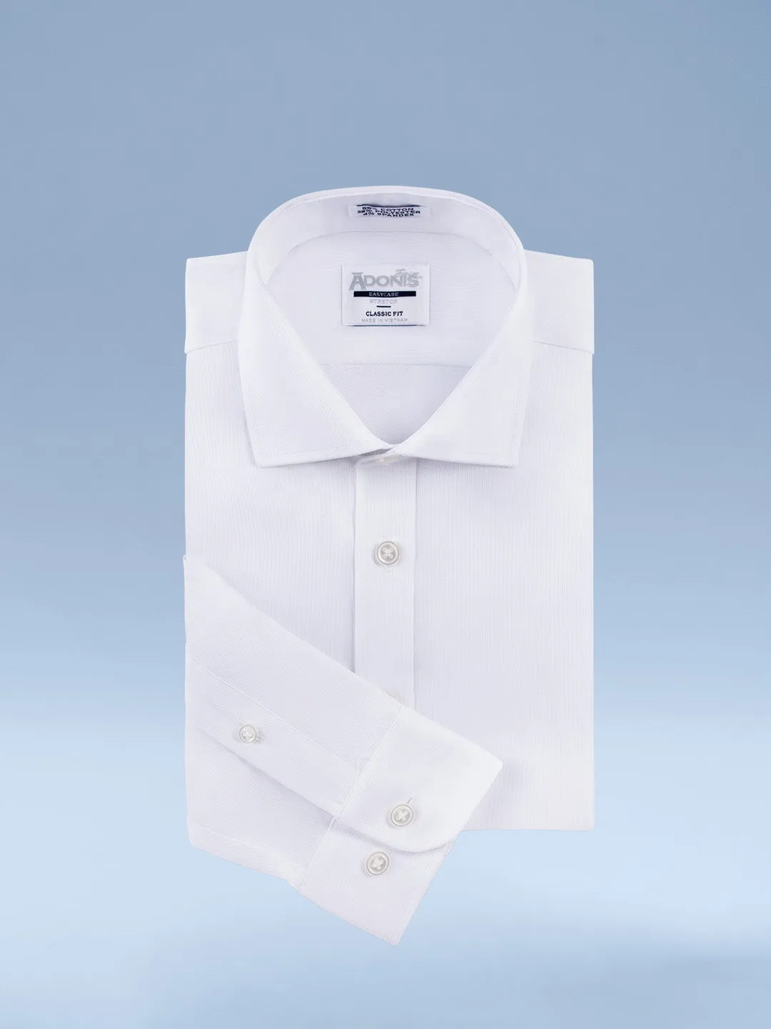 Boys Classic Fit Easy Care Fine Pique Stretch Dress Shirt