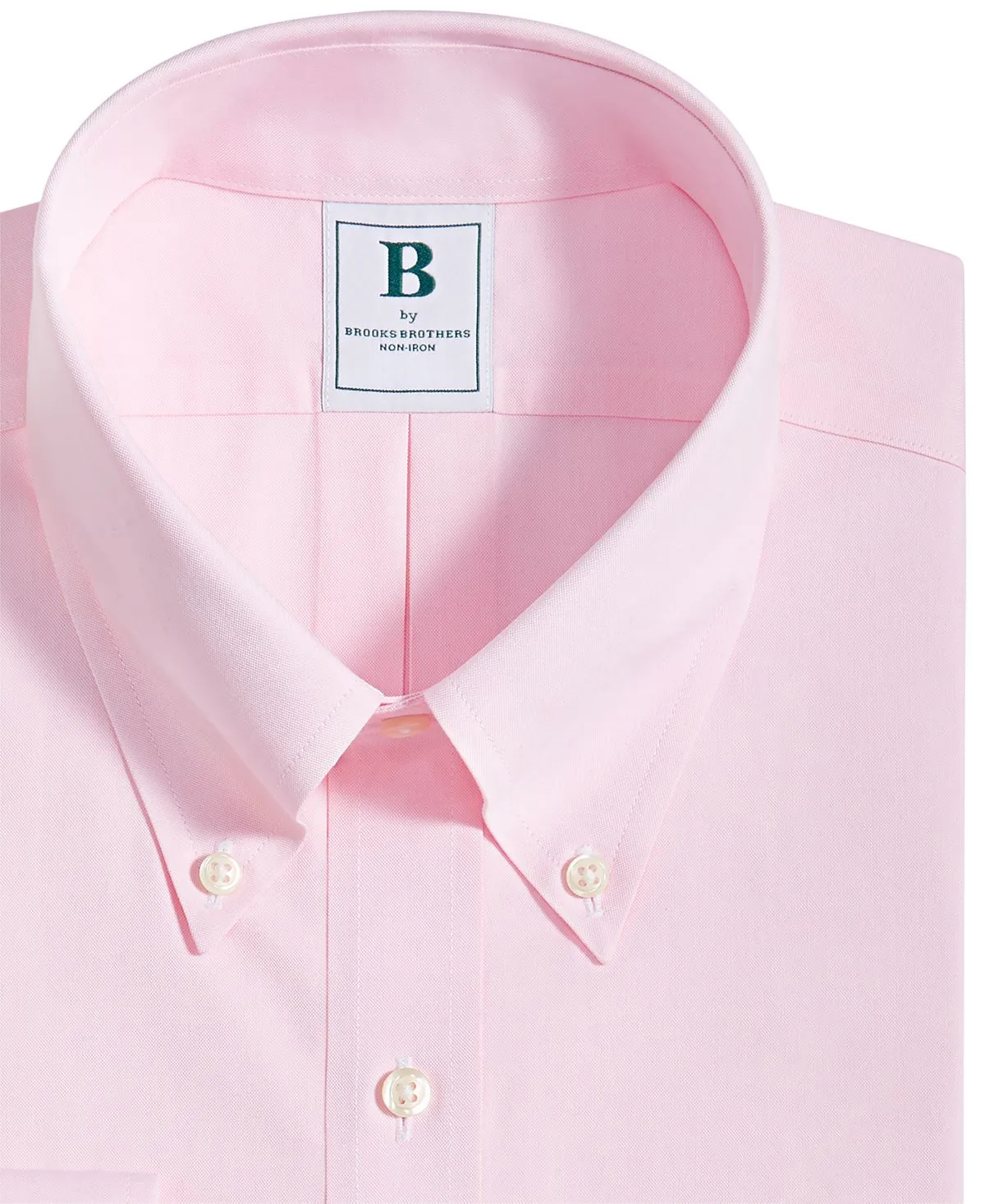 Brooks Brothers Men's Plain Regular Fit No Iron Dress Shirt