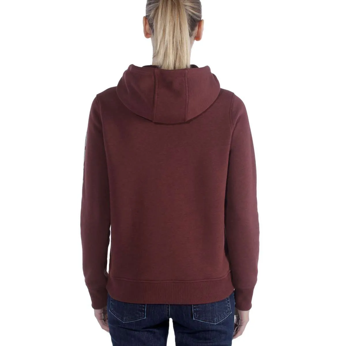 Carhartt&#x20;102791&#x20;Clarksburg&#x20;l&#x2F;s&#x20;Hooded&#x20;Sweatshirt&#x20;-&#x20;Dark&#x20;Cedar&#x20;Heather