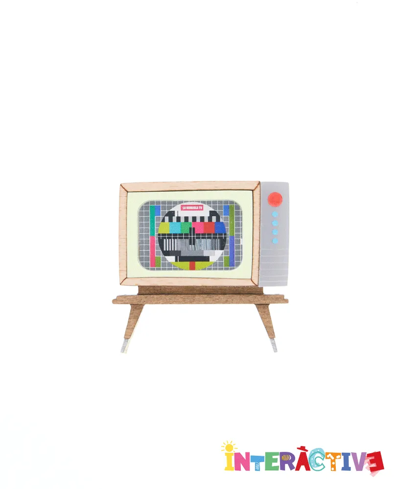 Change The TV Channel Brooch -Interactive-