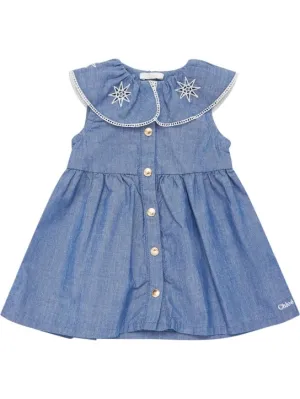 Chloé   Embroidered cotton dress 