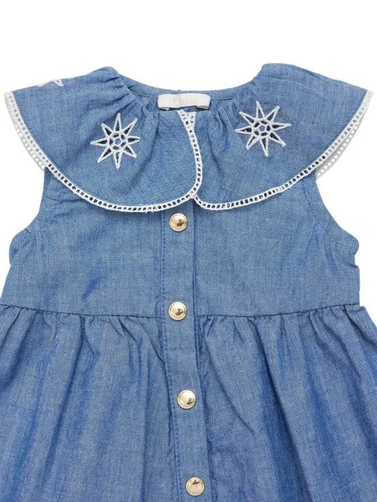 Chloé   Embroidered cotton dress 