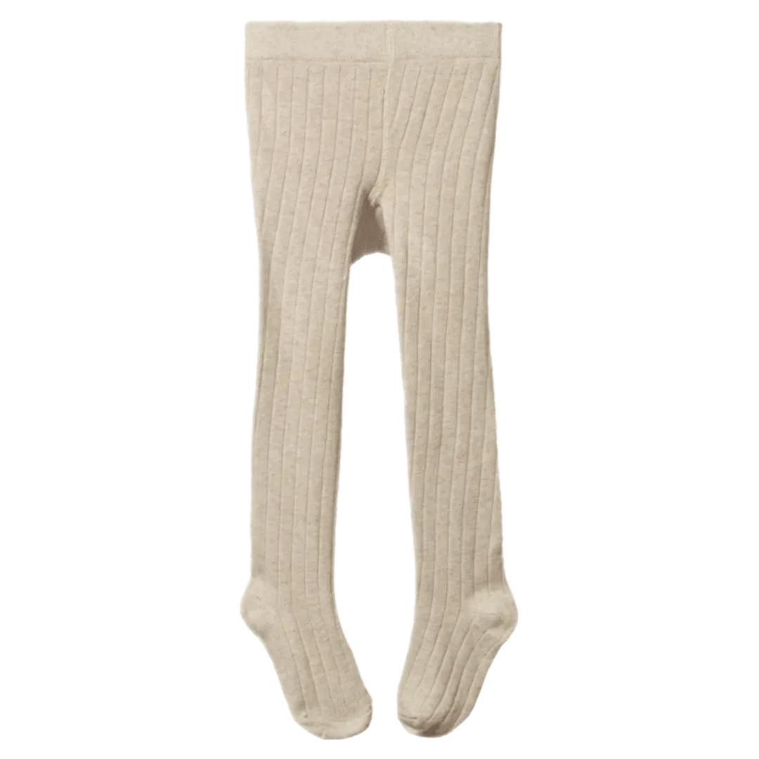 Cotton Tights - Oatmeal Marl