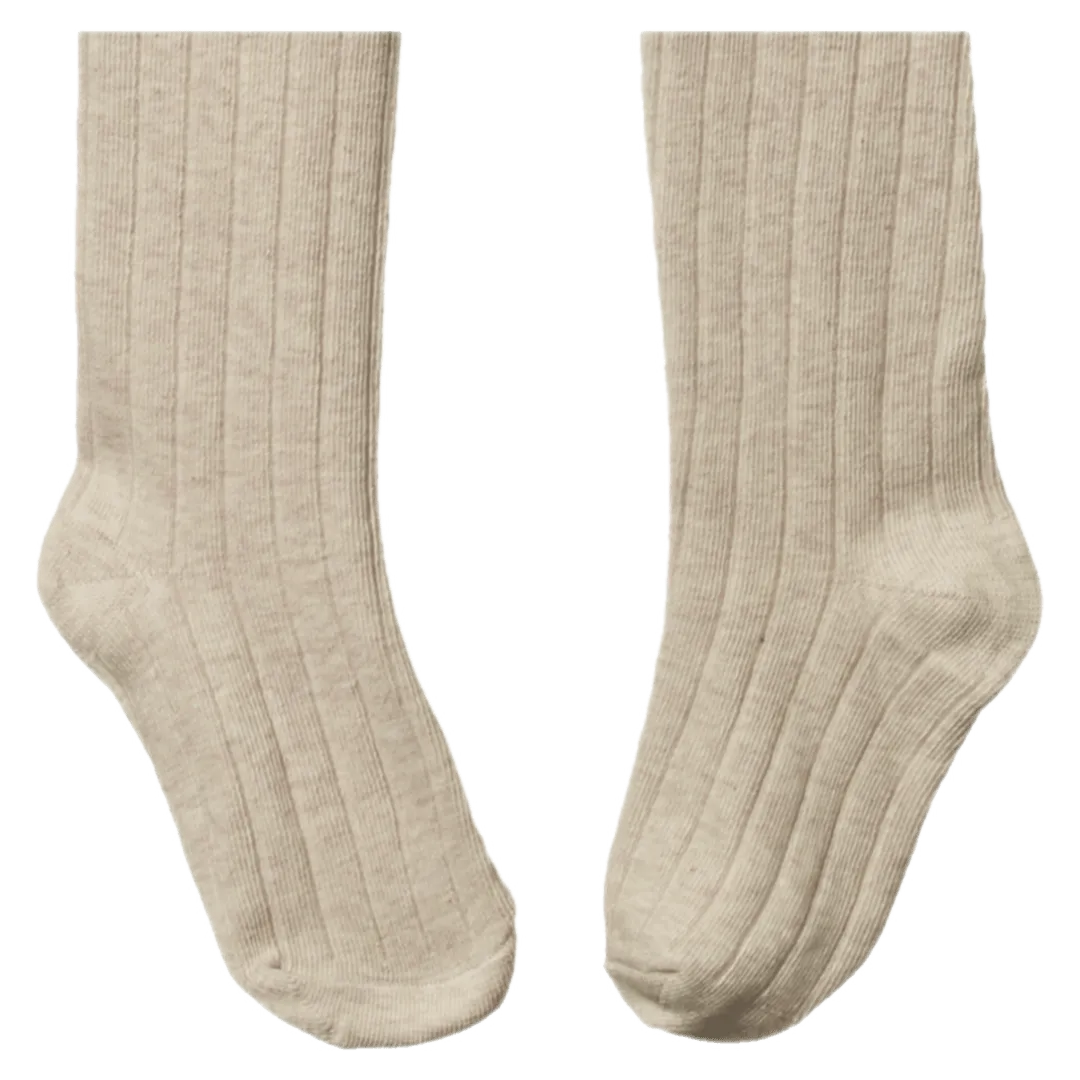 Cotton Tights - Oatmeal Marl