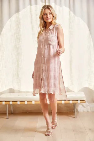Crinkle Sleeveless Dress