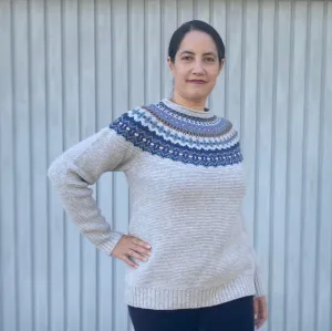 Damenpullover aus reiner Wolle - Stonybrek Arctic