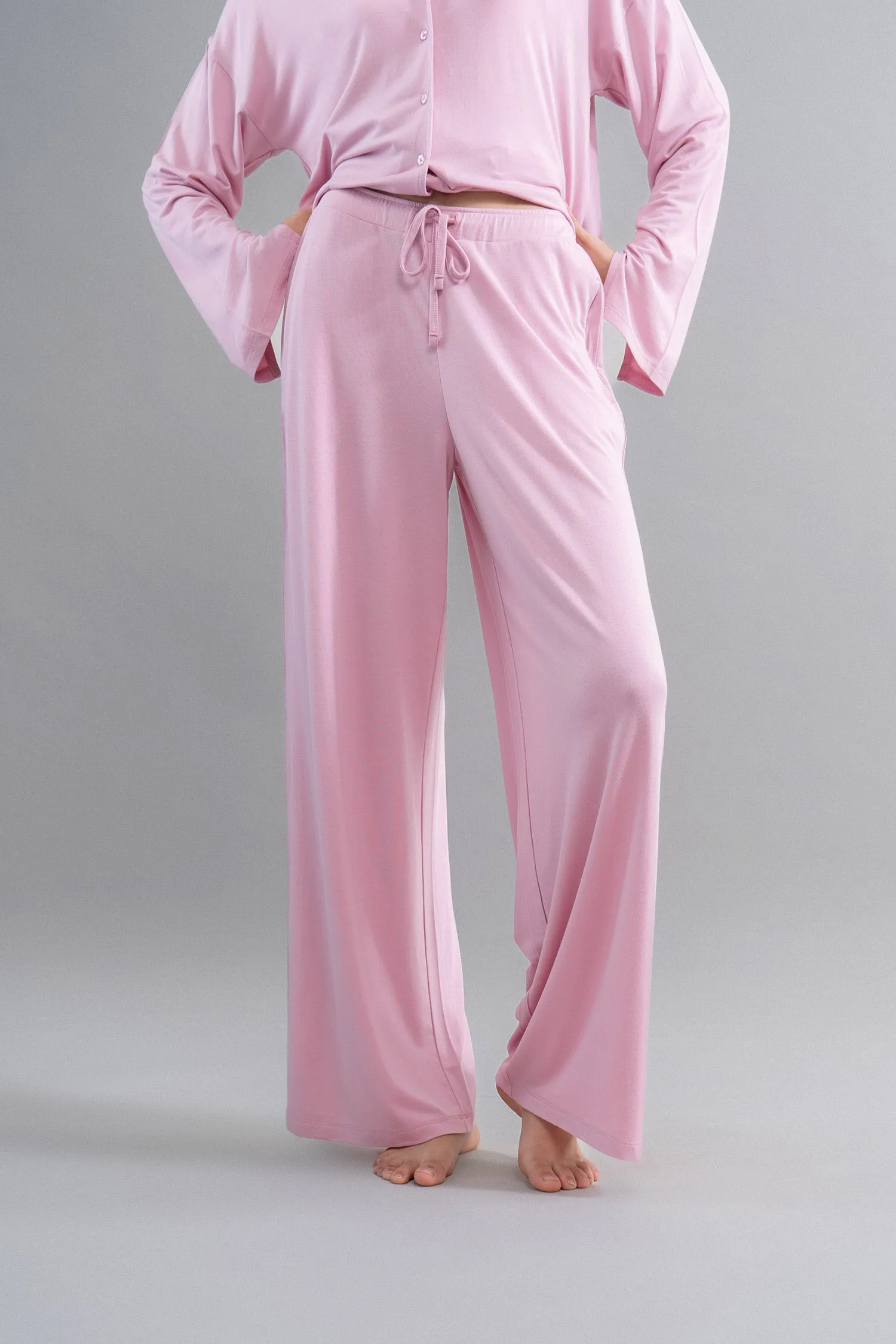 Deep Pink Modal Flared Pajamas