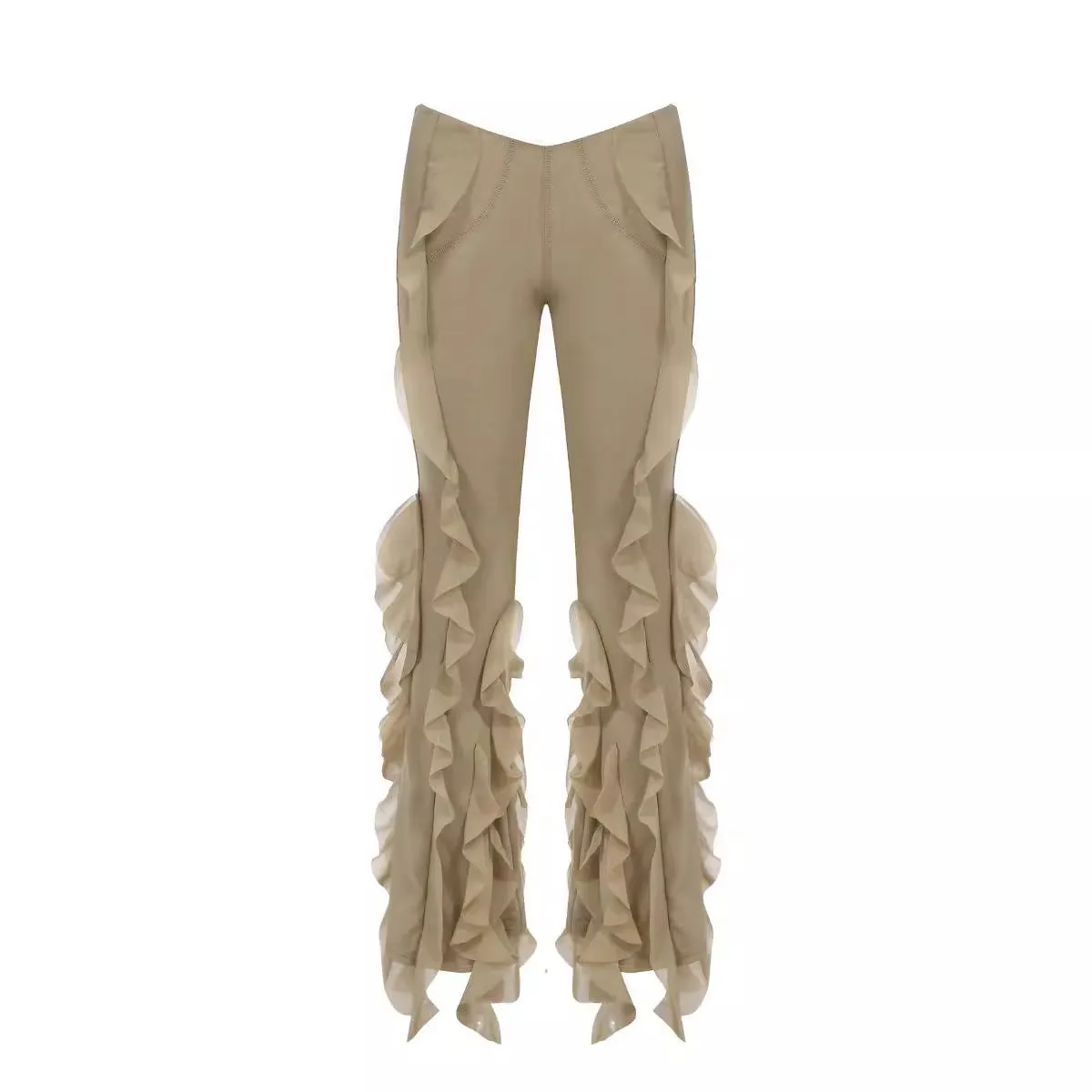 Ear Flying Pants Slim-fit Micro Flared Pants Women