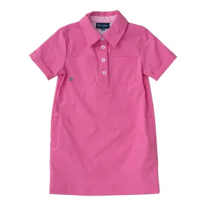 Fishing Shirt Dress- Cheeky Pink
