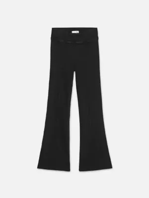 Frame Jetset Crop Mini Boot Pintuck in Sheen Noir