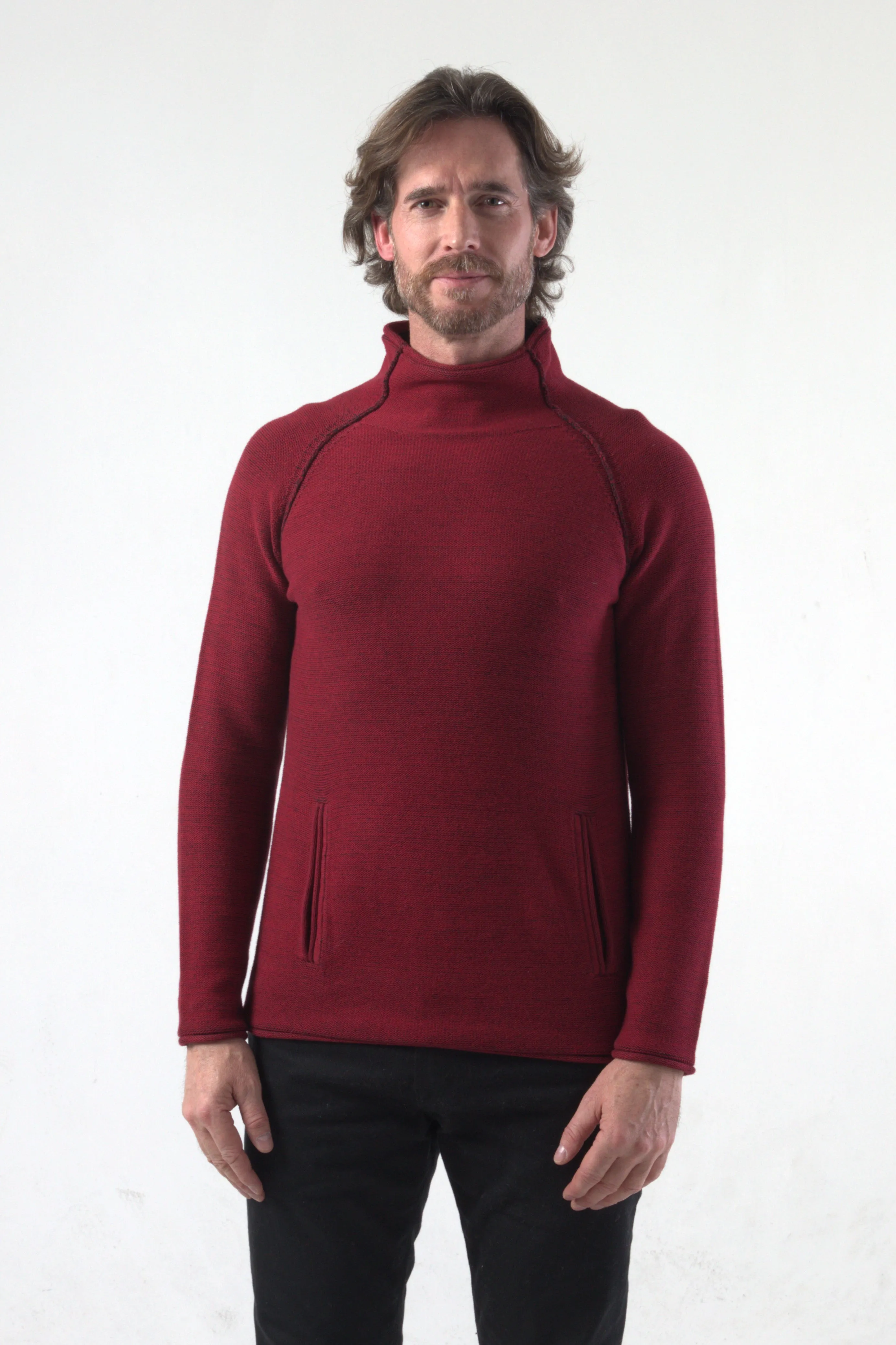 Funnel Neck Knitted Pullover