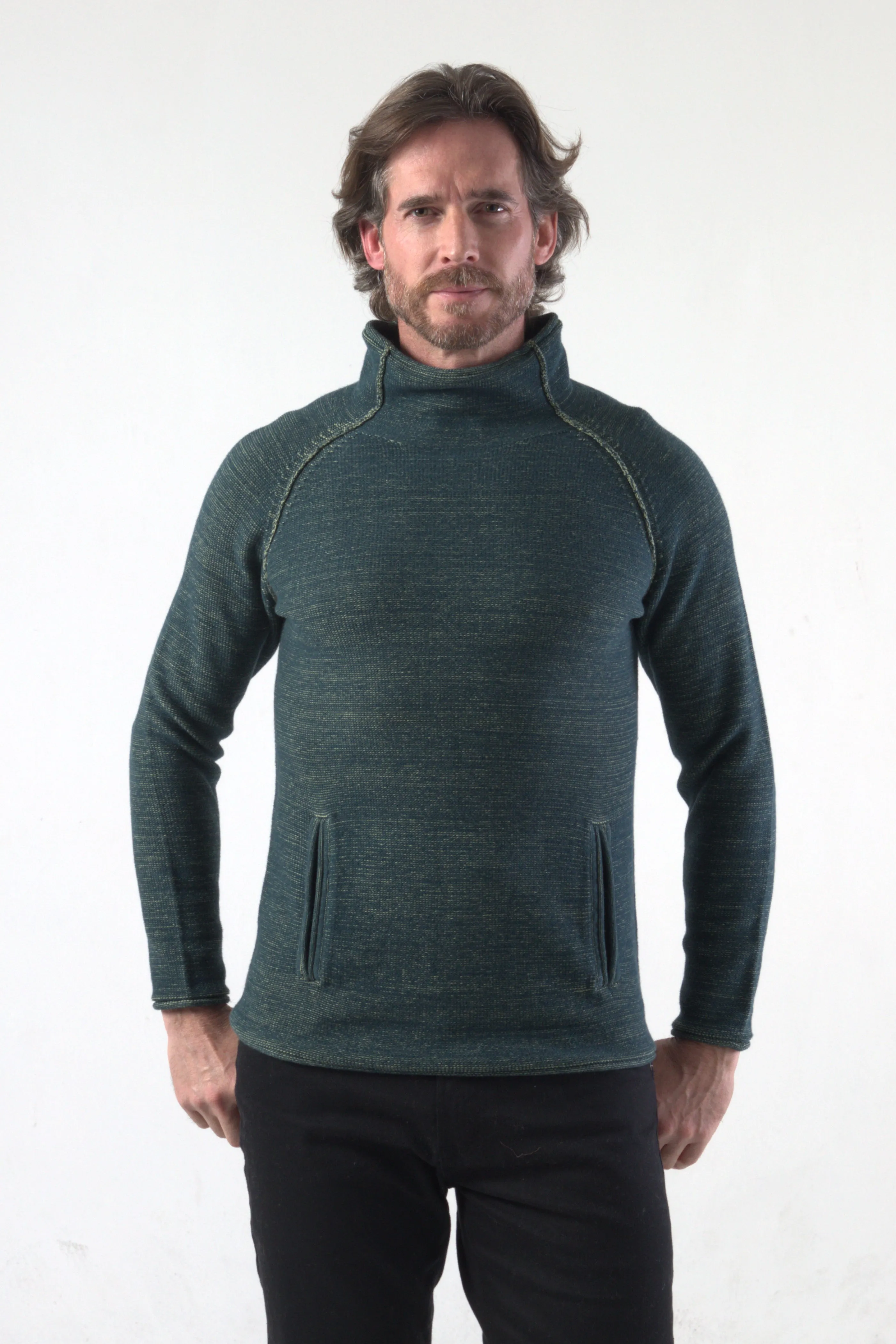 Funnel Neck Knitted Pullover