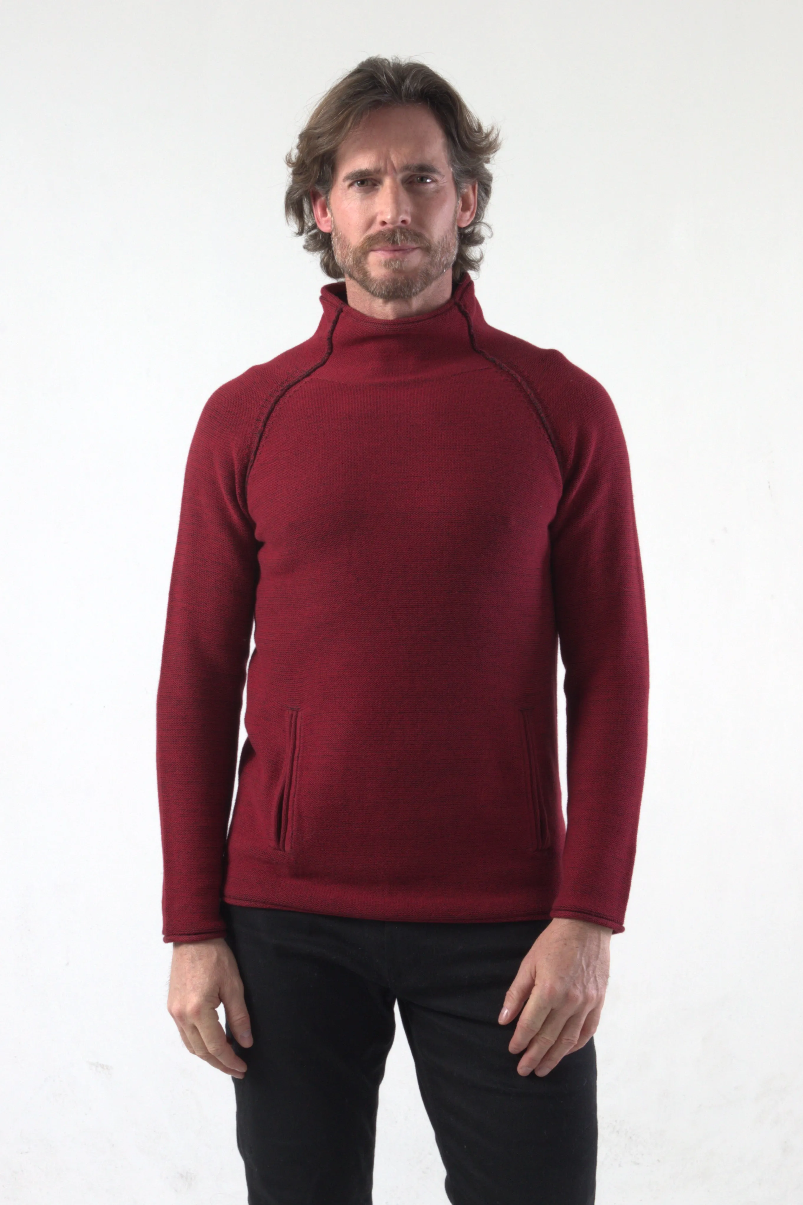 Funnel Neck Knitted Pullover
