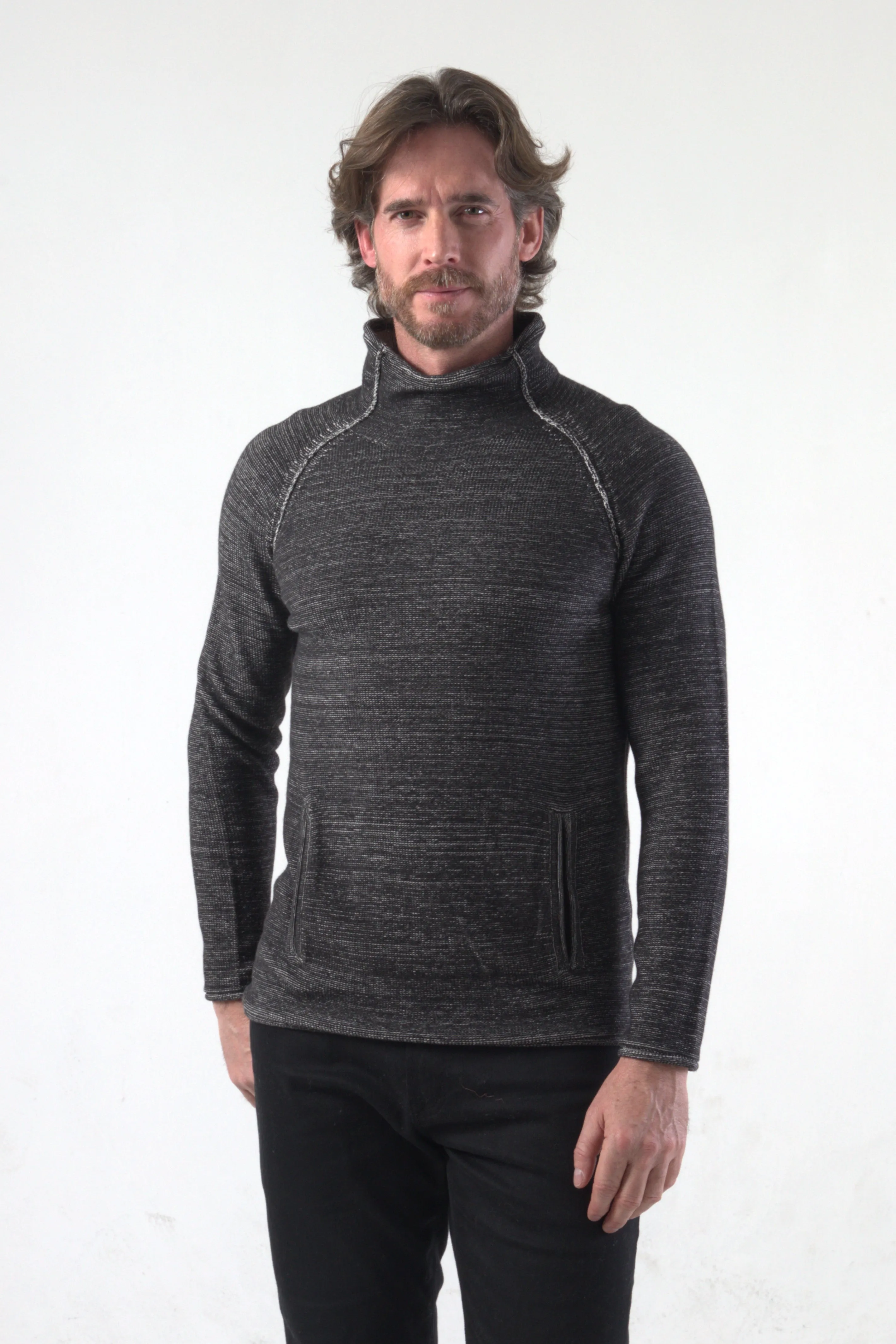 Funnel Neck Knitted Pullover