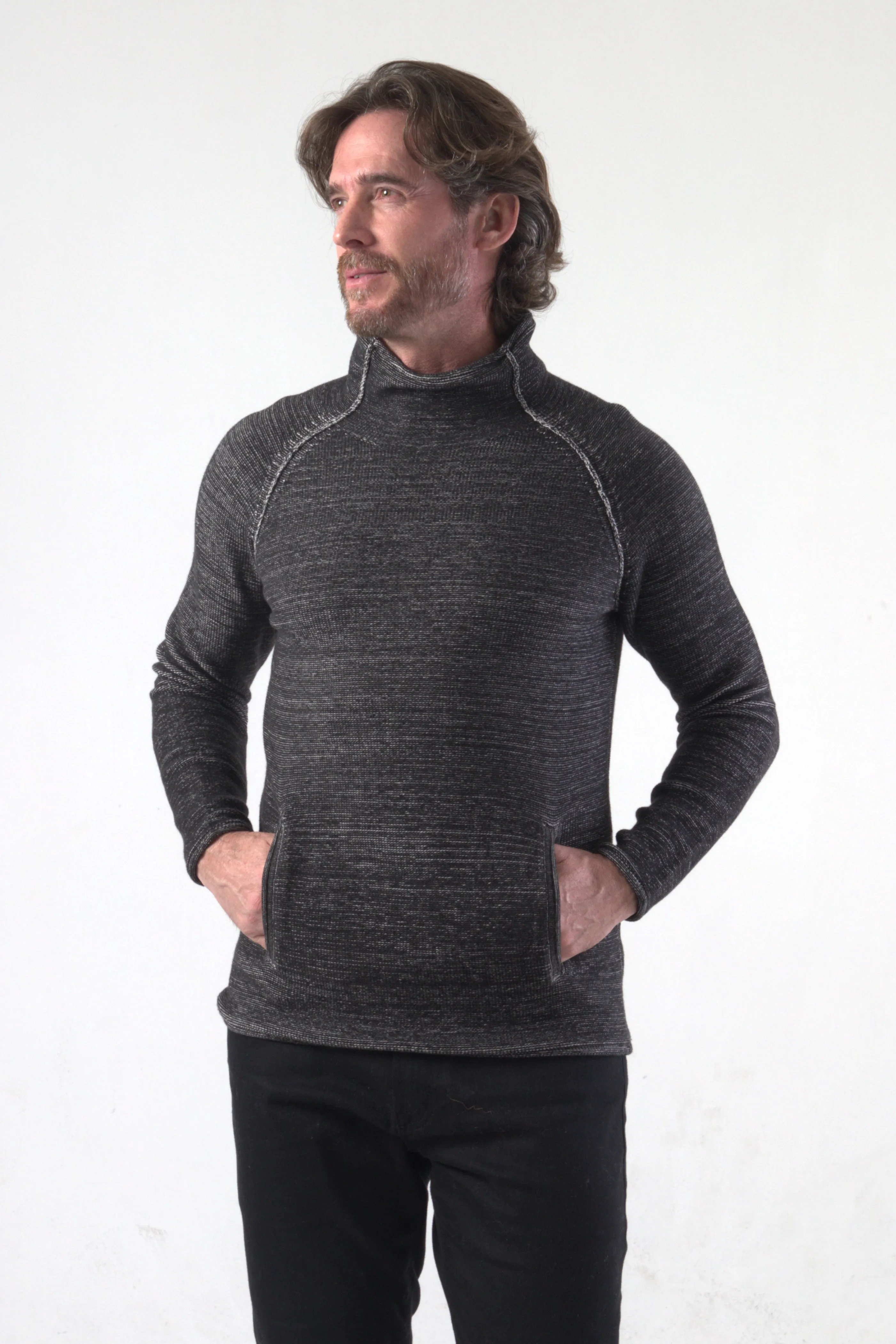 Funnel Neck Knitted Pullover