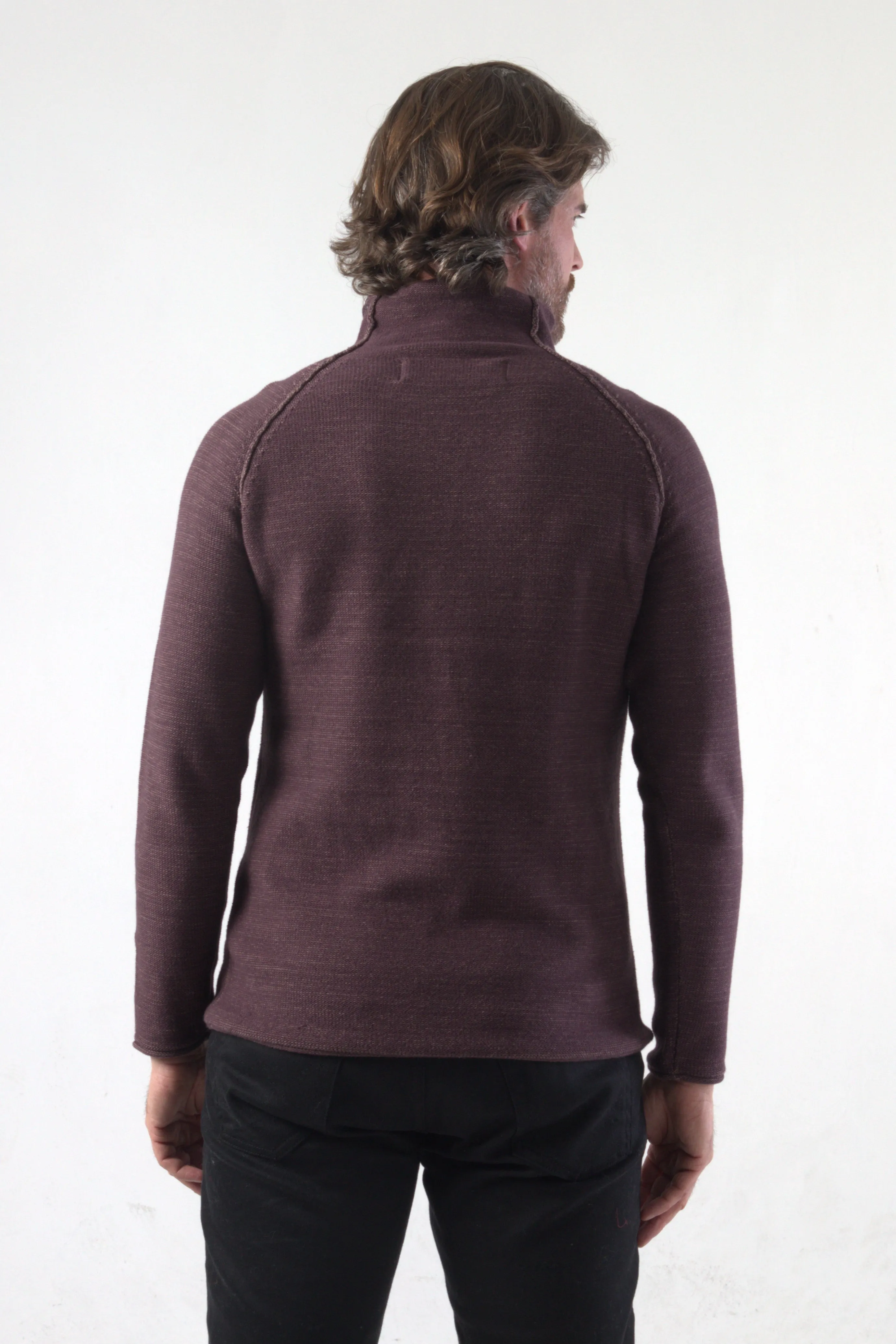 Funnel Neck Knitted Pullover