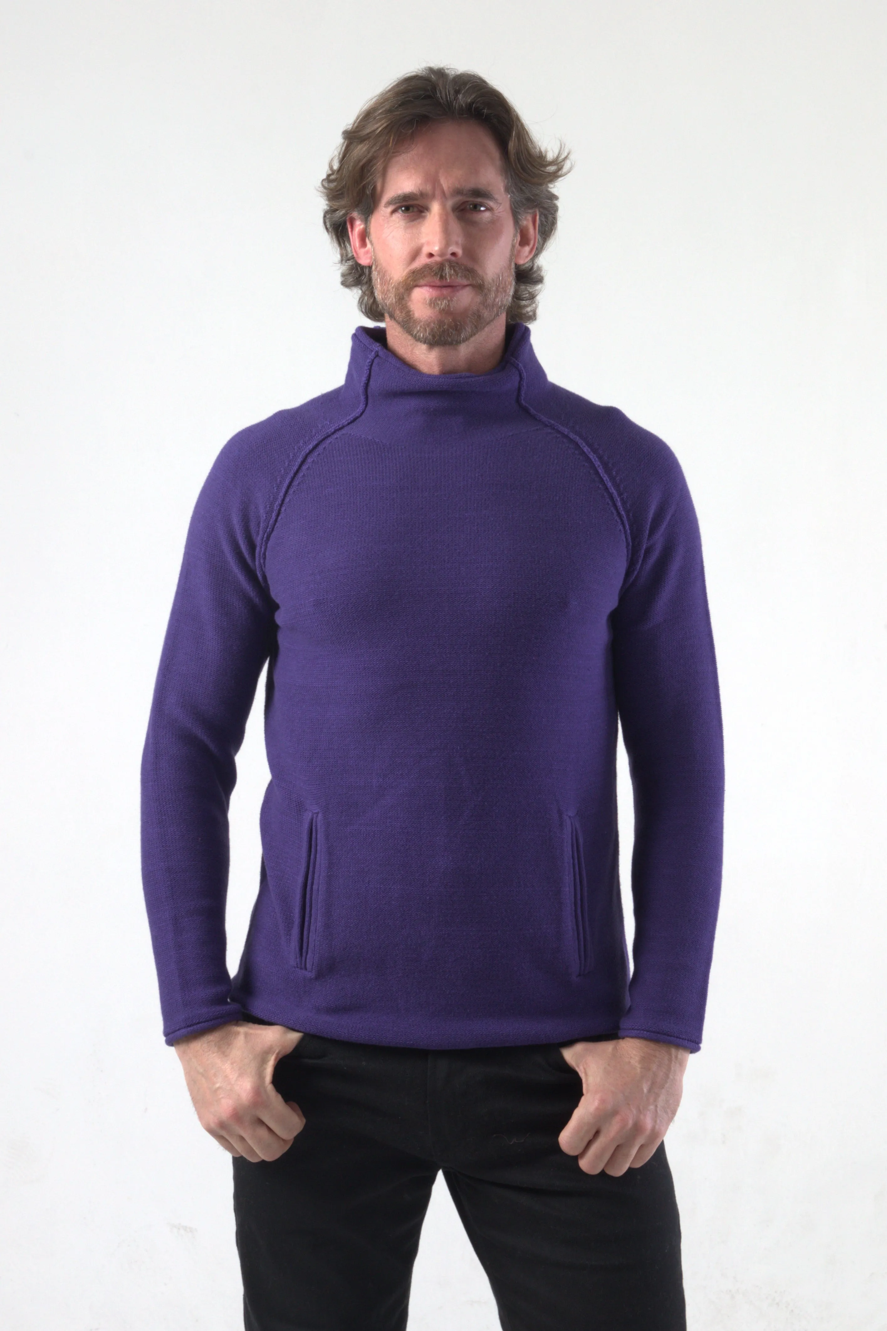 Funnel Neck Knitted Pullover
