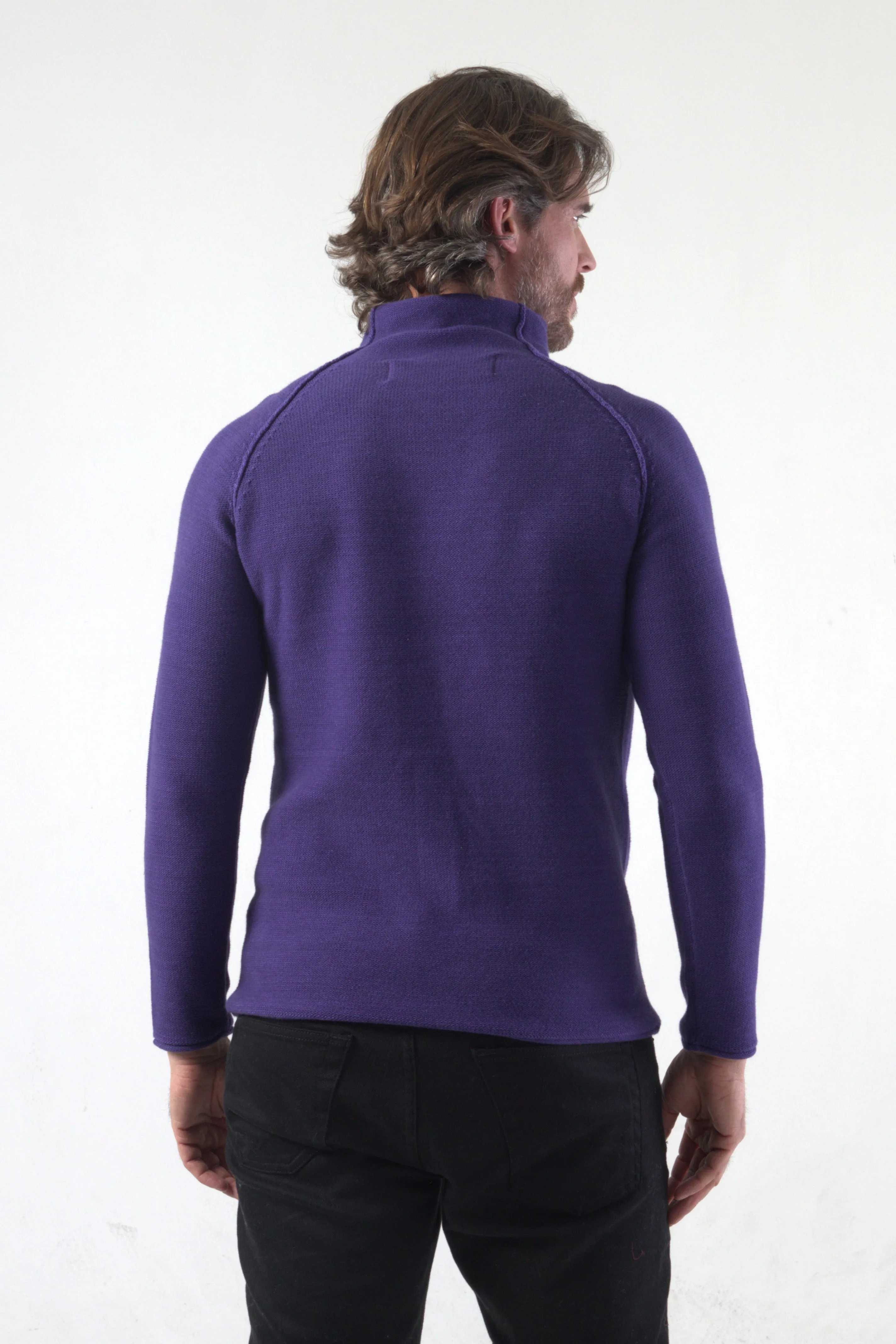 Funnel Neck Knitted Pullover