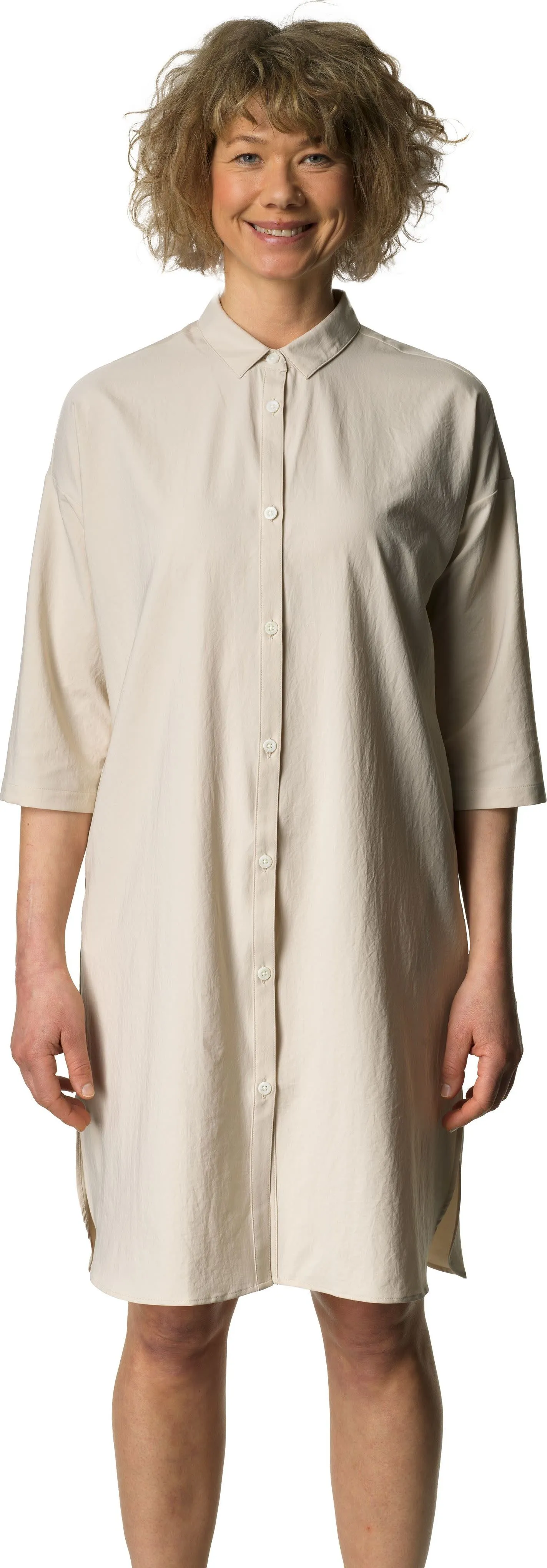 Houdini Women&#x27;s Route Shirt Dress Foggy Mountain | Buy Houdini Women&#x27;s Route Shirt Dress Foggy Mountain here | Outnorth