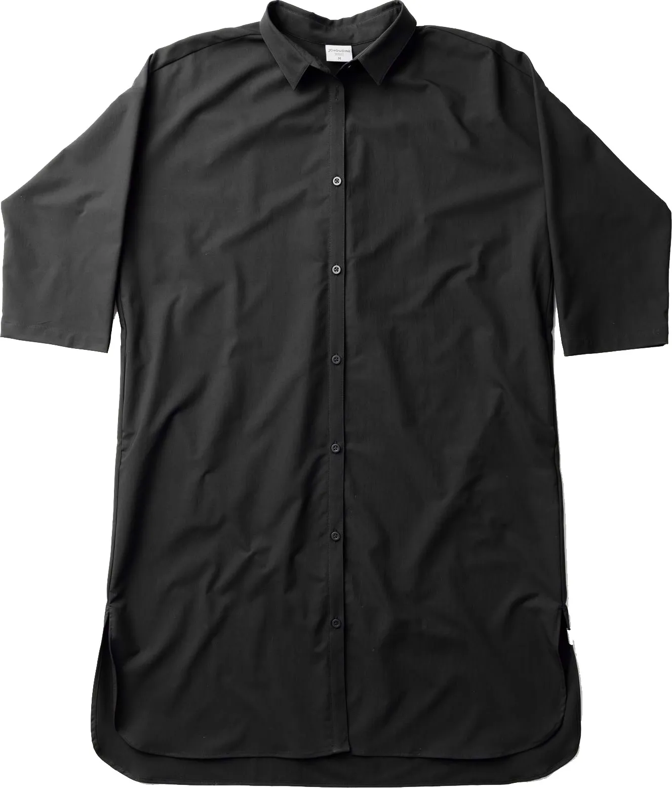 Houdini Women&#x27;s Route Shirt Dress True Black | Buy Houdini Women&#x27;s Route Shirt Dress True Black here | Outnorth