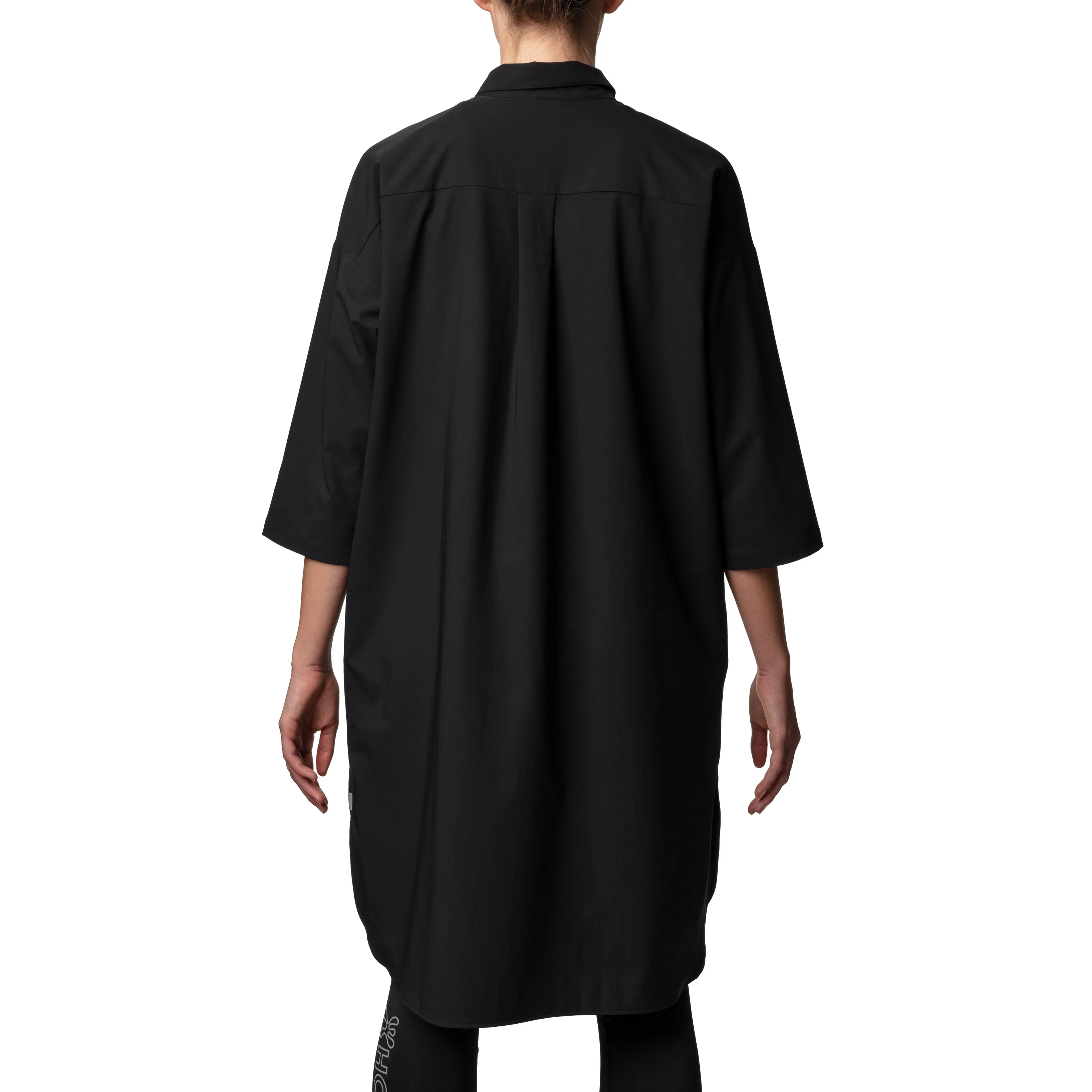 Houdini Women&#x27;s Route Shirt Dress True Black | Buy Houdini Women&#x27;s Route Shirt Dress True Black here | Outnorth