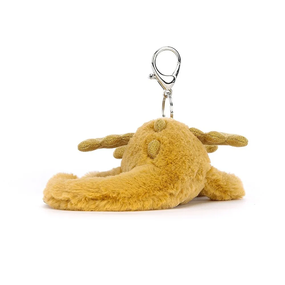 Jellycat Bag Charm Golden Dragon