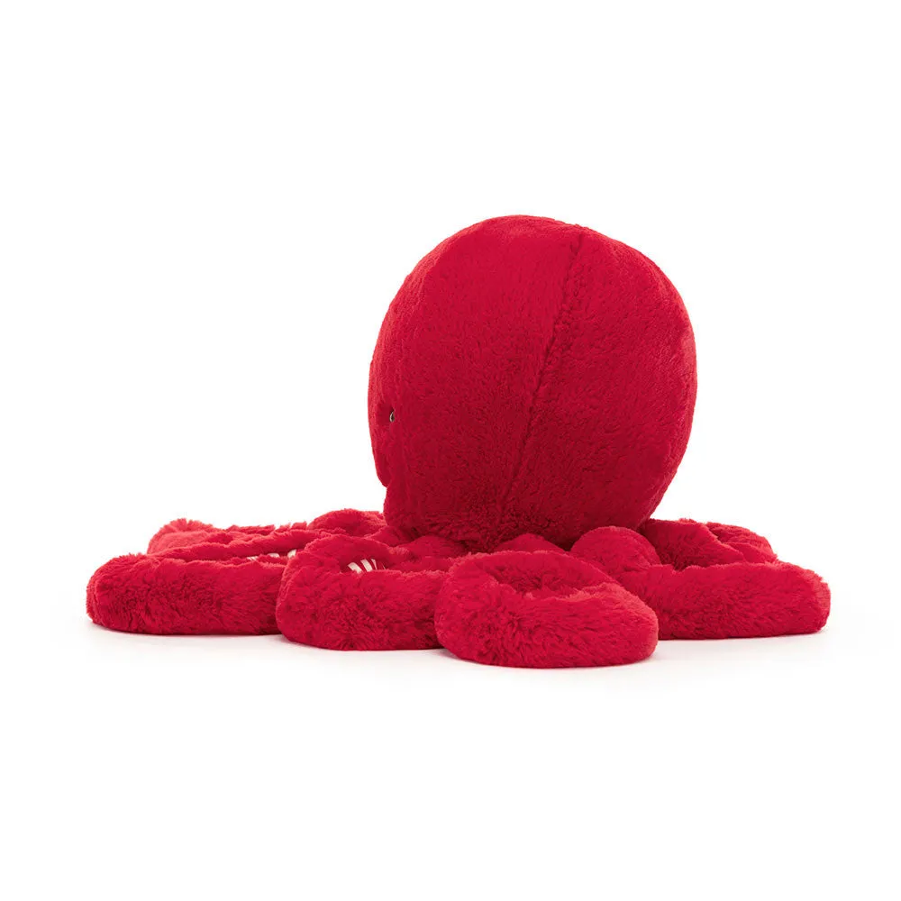 Jellycat Soft Toy Octopus Cranberry