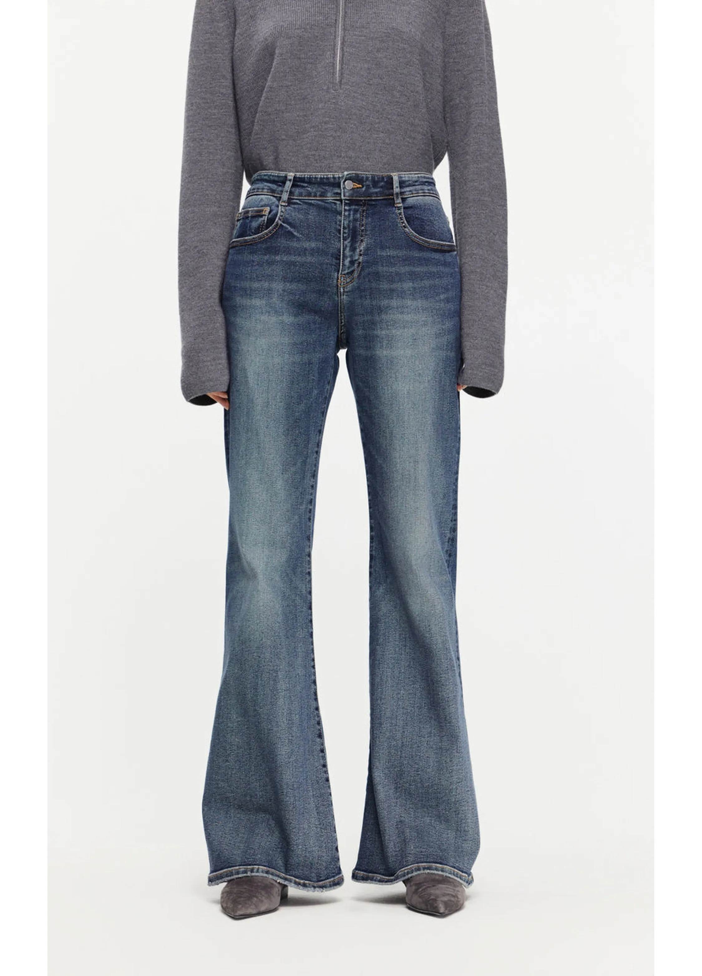 JNBY flared cotton jeans