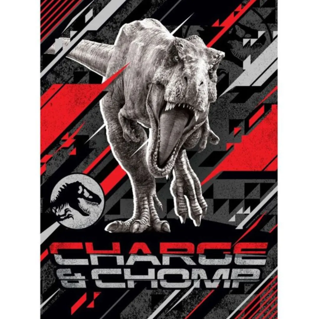 JURASSIC WORLD Blanket - Charge & Chomp