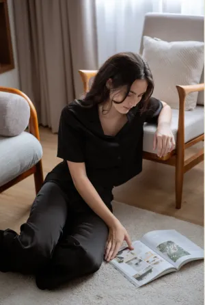 Kyra Flared Silk Pants