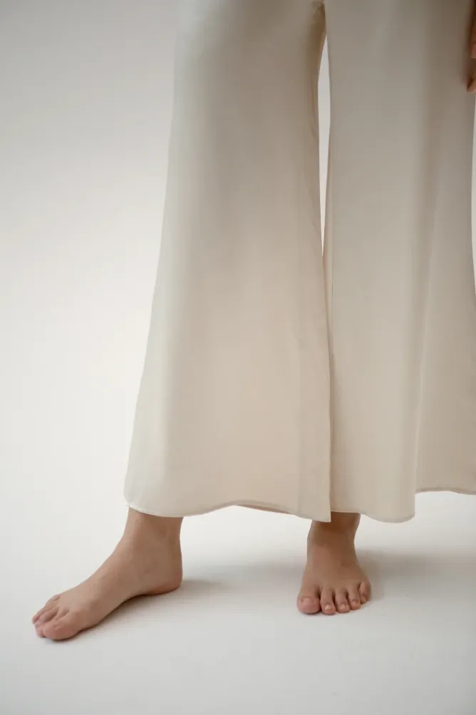 Kyra Flared Silk Pants